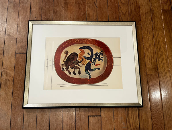 Pablo Picasso Ceramic Plate Original Period Swiss Lithograph