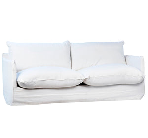White Sofa Perfomance Fabric Slipcover