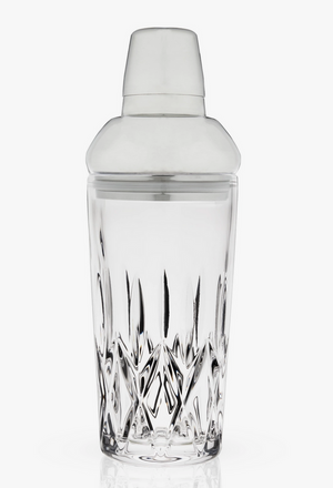 Crystal and Stainless Steel Cocktail Shaker