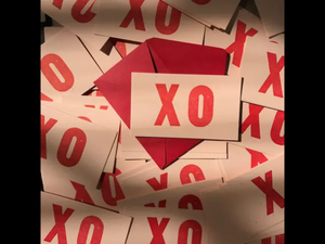 Mini XO Valentines Day Card