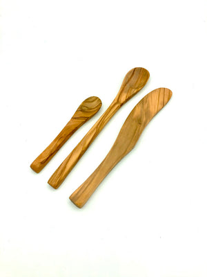 Olivewood Appetizer Spoon, Small