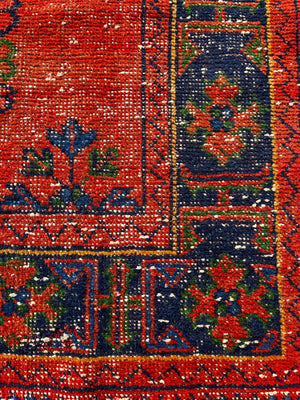 Rug Runner 2'5"x11' Red, Orange, Blue and Green