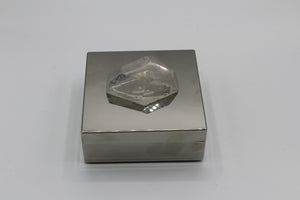 Metal and Quartz Crystal Box
