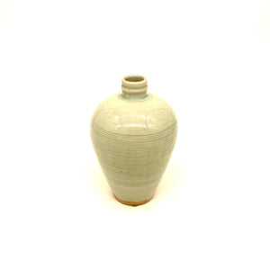 Small vintage handmade celeadon vase