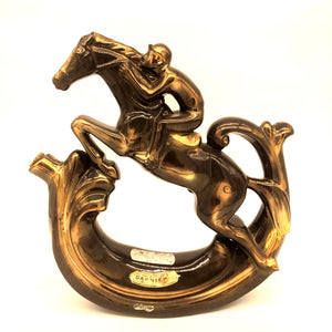 Vintage Garnier horse and rider decanter