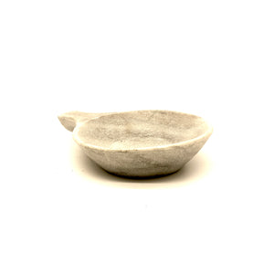 Small marble dish with handle