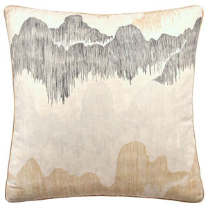 Ivory Metallic Linen Pillow
