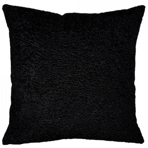 Black Sheepskin Pillow